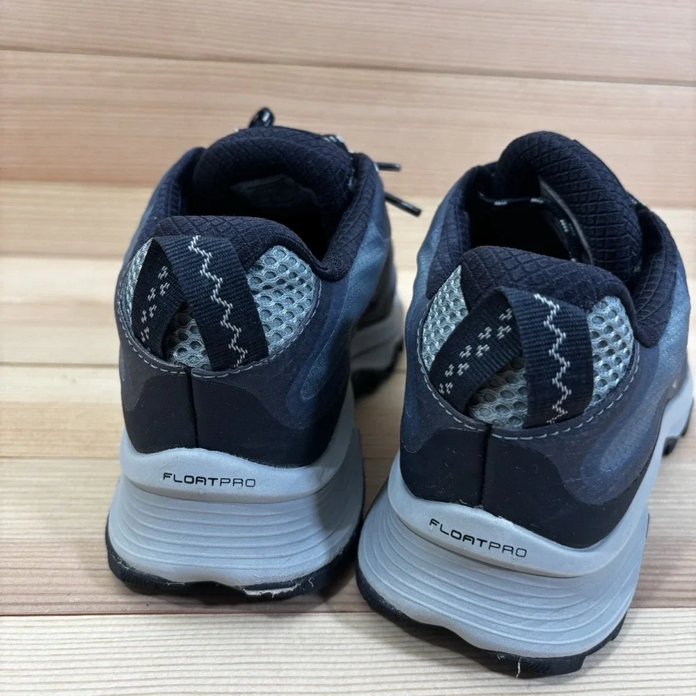 Merrell Moab Speed GTX Gore-Tex Navy Mid Hiking Boots Shoes - Womens Size 7 - Picture 6 of 7